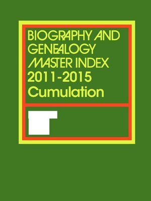cover image of Biography and Genealogy Master Index